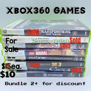 🏠(3 left)XBOX360 GAMES UP FOR SALE!! (See photos & description for more details)